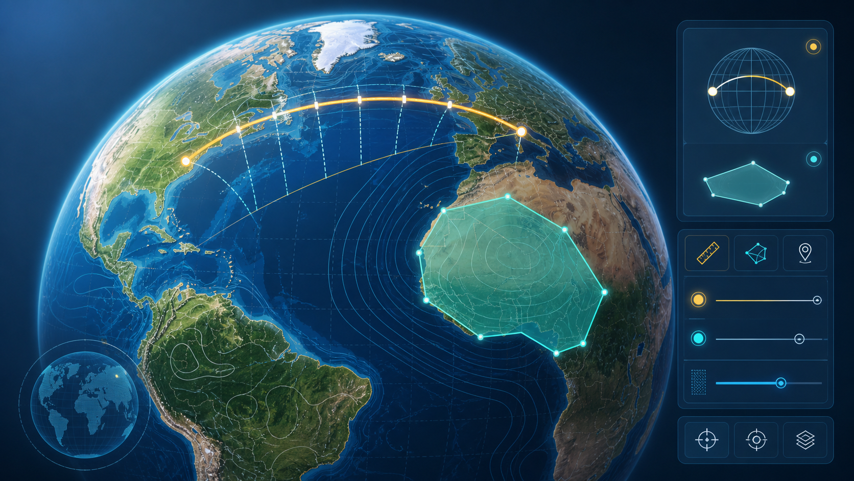 Google Earth 3D 地球与距离面积测量入门