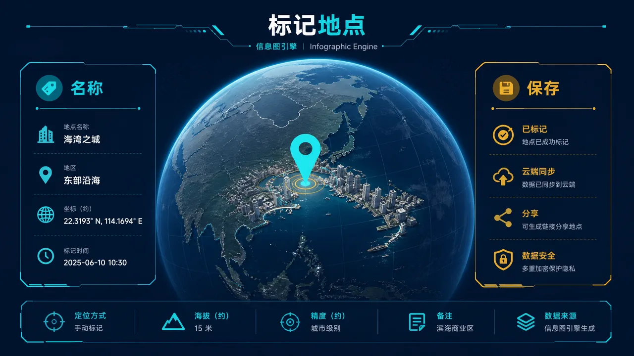 Google Earth 怎么标记地点?名称、说明与位置保存方法