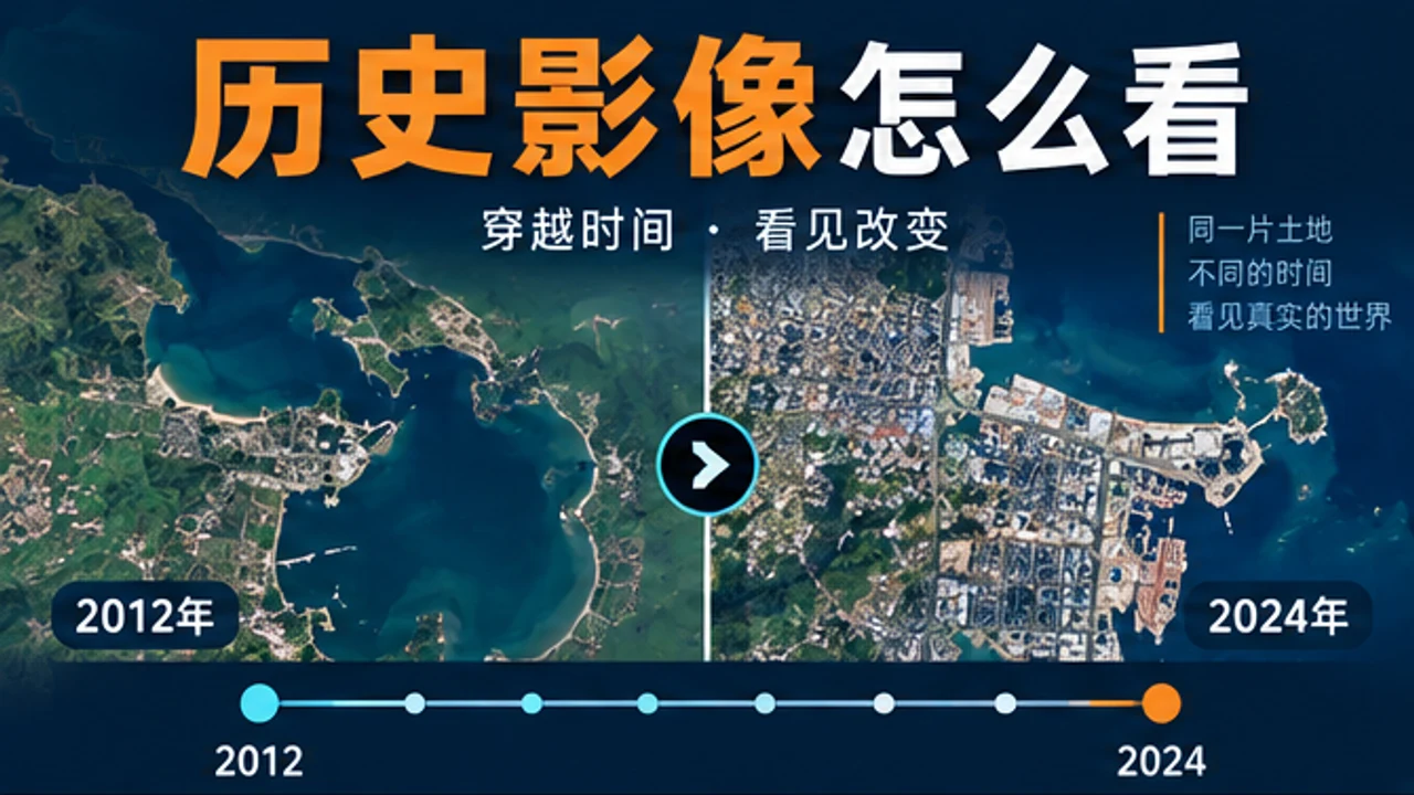 Google Earth 历史影像怎么看?时间轴与新旧地图对比方法