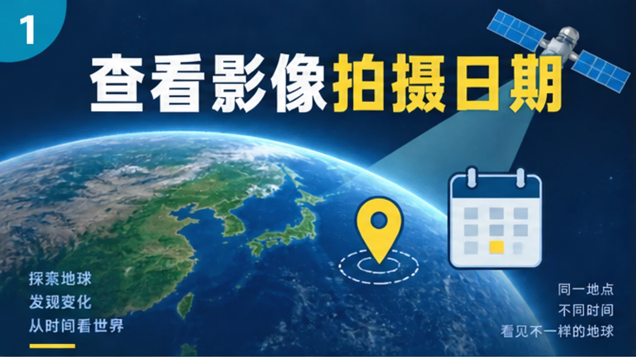 Google Earth 怎么查看影像拍摄日期?时间信息查找方法
