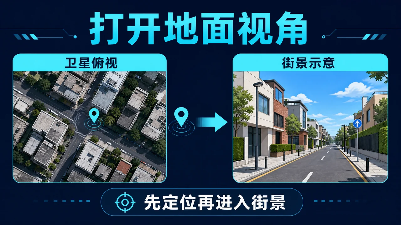Google Earth 街景怎么看?地面视角打开方法与覆盖范围