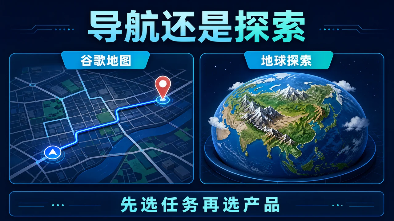 谷歌地图和 Google Earth 有什么区别?导航与地球探索怎么选